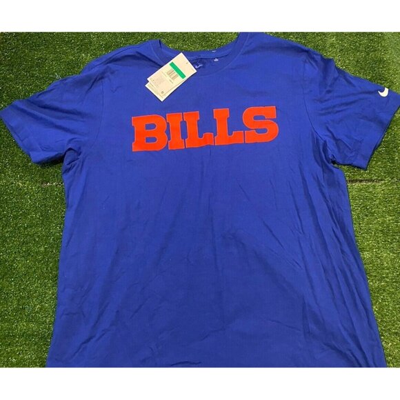 Nike Buffalo Bills shirt mens extra large blue spell out josh allen red NFL X - Picture 4 of 11